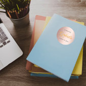 美しいゴールドの名前キャップ 卒業 ラウンドシール