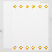 美しいゴールドパウスの紙シート (正面/裏面)