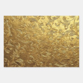 美しいゴールド柄 ラッピングペーパーシート (正面3)
