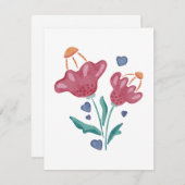 美しいサイケデリック花 (正面/裏面)