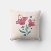 美しいサイケデリック花 クッション (正面)