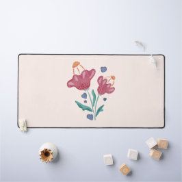 美しいサイケデリック花 デスクマット