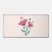 美しいサイケデリック花 デスクマット (正面)