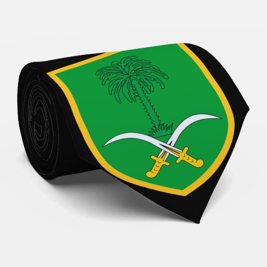 美しいサウジアラビアの旗のコートの腕 ネクタイ (ロール)