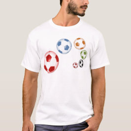 美しいサッカーボールのセット Tシャツ