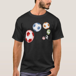 美しいサッカーボールのセット Tシャツ