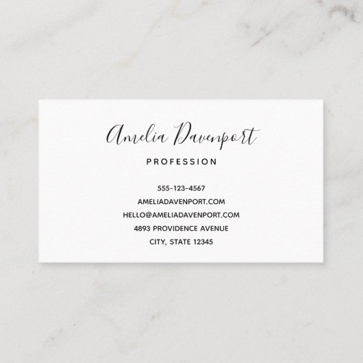 美しいサニートロピカルビーチ写真 名刺 (裏面)