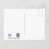 美しいサニーホワイトダリア花DIYはがき シーズンポストカード (裏面)