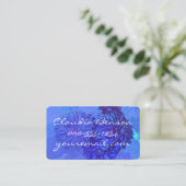 美しいサファイアブルーダリアフラワー 名刺 (スタンド正面)