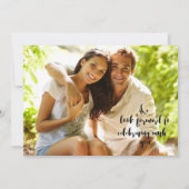 美しいサボテンの多肉的な写真日付を保存 セーブザデート (裏面)