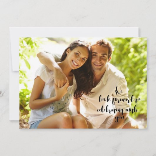 美しいサボテンの多肉的な写真日付を保存 セーブザデート (裏面)