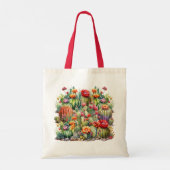 美しいサボテンの花 トートバッグ (裏面)