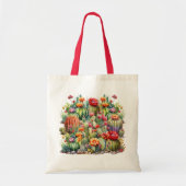 美しいサボテンの花 トートバッグ (正面)
