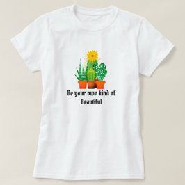 美しいサボテン多肉植物ガーデン女性用Tシャツ Tシャツ