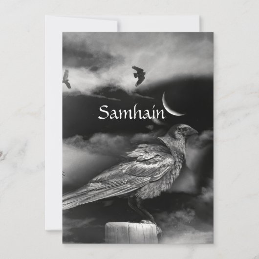 美しいサムハインの祝福　月とカラス (正面)
