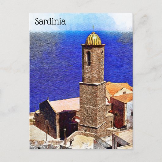 美しいサルディイタリアンニア地中海の島 ポストカード (正面)