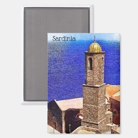 美しいサルディイタリアンニア地中海の島 マグネット (正面/裏面)