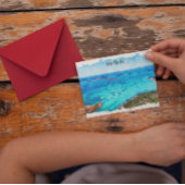 美しいサルデーニアイタリア地中海のの風景 ポストカード