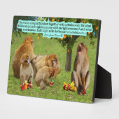 美しいサル聖なる書物、 経典2コリント6:14 フォトプラーク (側面)