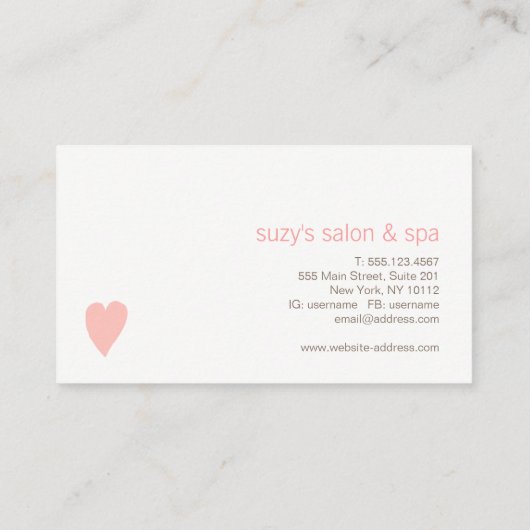 美しいサロンお客様評価誕生日クーポン 割引カード (裏面)