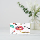 美しいサロンまばたきバーメイクアップアーティスト 予約カード (スタンド正面)