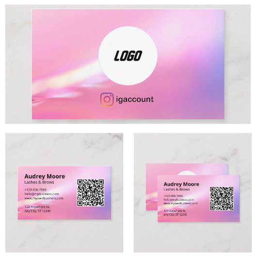 美しいサロンまばゆきミニマリスト 名刺