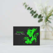 美しいサロンアポイントメントカード(ライム) 予約カード (スタンド正面)