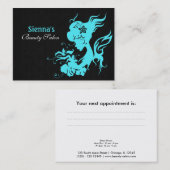 美しいサロンアポイントメントカード 予約カード (正面/裏面)