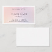 美しいサロンエレガントメイクアップアーティストプロフェッショナル 名刺 (正面/裏面)