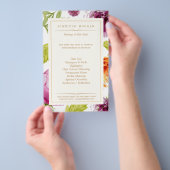 美しいサロンガーデンフローラブティックサービスメニュー チラシ (ハンドル)