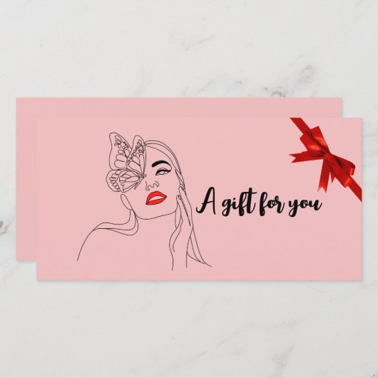 美しいサロンギフト券 (正面/裏面)