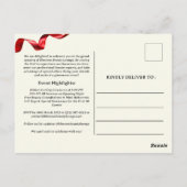 美しいサロングランドオープニング招待状 ポストカード (裏面)