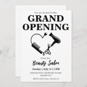 美しいサロングランドオープン招待状 招待状 (正面/裏面)