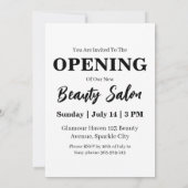 美しいサロングランドオープン招待状 招待状 (裏面)