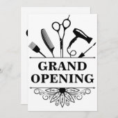 美しいサロングランドオープン招待状 招待状 (正面/裏面)