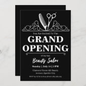 美しいサロングランドオープン招待状 招待状 (正面/裏面)