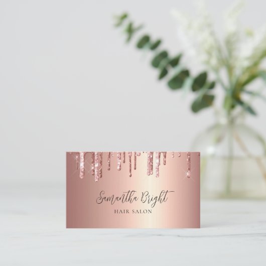 美しいサロングリッタードリップス名刺 名刺 (スタンド正面)