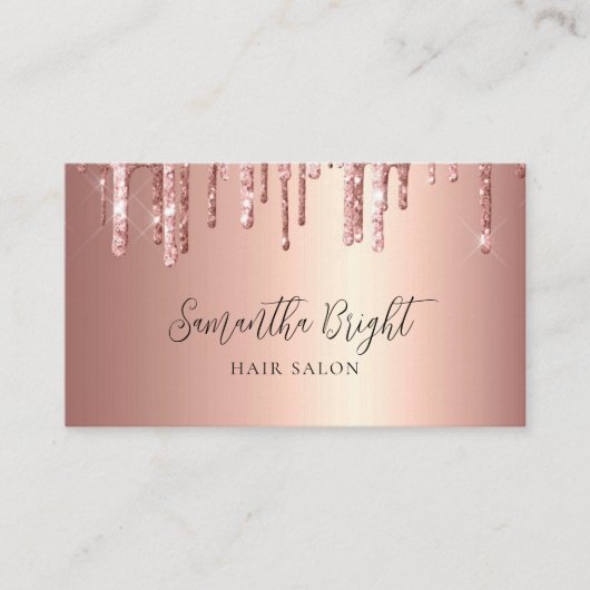 美しいサロングリッタードリップス名刺 名刺 (正面)