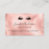 美しいサロングリッター光バラ金ゴールド 名刺 (裏面)