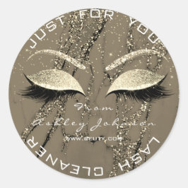 美しいサロングリッター大理石金ゴールドラッシュクリーナー ラウンドシール