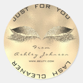 美しいサロングリッター金ゴールドラッシュクリーナーメタルフェイク ラウンドシール