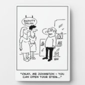 美しいサロンサプライズ。おもしろい フォトプラーク (正面)