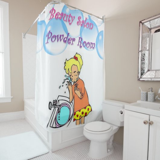 美しいサロンシャワーカーテンパウダールーム シャワーカーテン (インサイチュ)