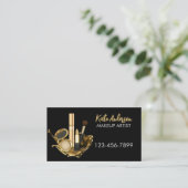 美しいサロンスタイリストメイクアップアーティスト美容師 名刺 (スタンド正面)