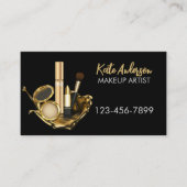 美しいサロンスタイリストメイクアップアーティスト美容師 名刺 (正面)