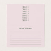 美しいサロンスタジオ – 名刺 (内部フラット)