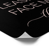 美しいサロンスパお願い衣服顔マスク通知 ポスター (角)