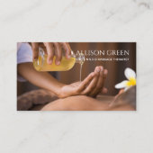 美しいサロンスパアロマセラピーマッサージサロン 名刺 (正面)