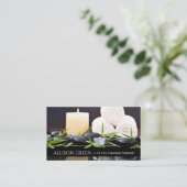 美しいサロンスパアロマセラピーマッサージサロン 名刺 (スタンド正面)