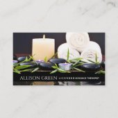 美しいサロンスパアロマセラピーマッサージサロン 名刺 (正面)